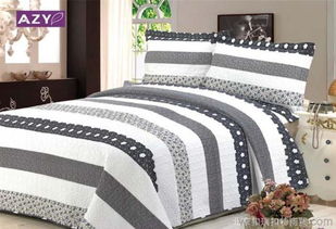 床上用品 特价外贸纯棉绗缝被三件套 床盖 四季被 230 250CM价格 厂家 图片